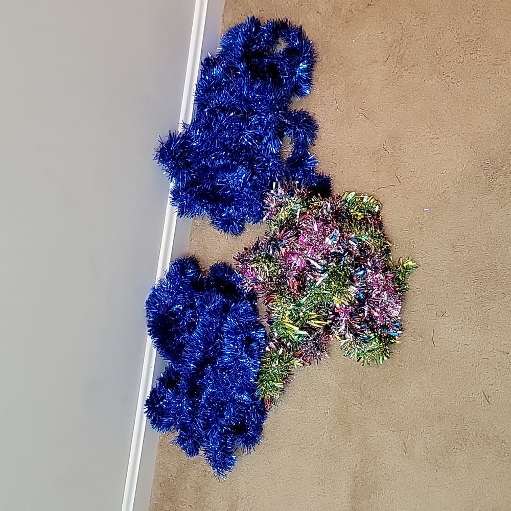 Garland, 13" - Set of 3 (2x Blue, 1x Multi)